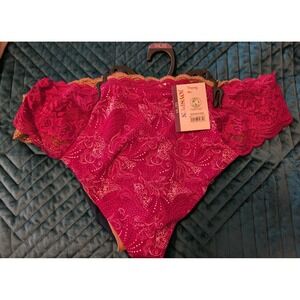 Joyspun Women's Size XXL (20) Plus 3 Pack Micro & Lace Thongs Panties Colors NEW